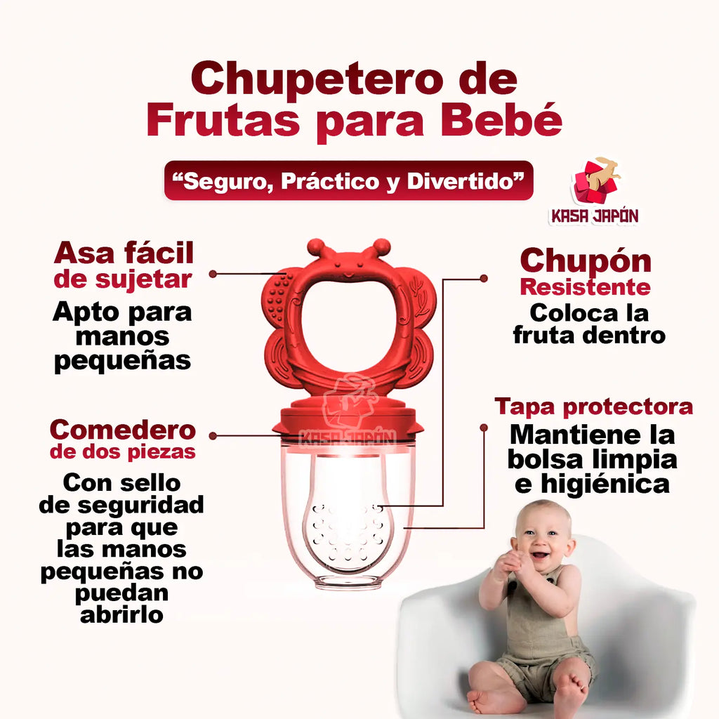 🍼 Chupón Alimentador para Bebé👶 Seguridad💛 y Diversión en Cada Mordida🍌