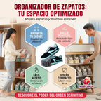 Organizador Con Forma de V Ajustable para Zapatos👟 Orden Inteligente🧺 y Máxima Comodidad✨
