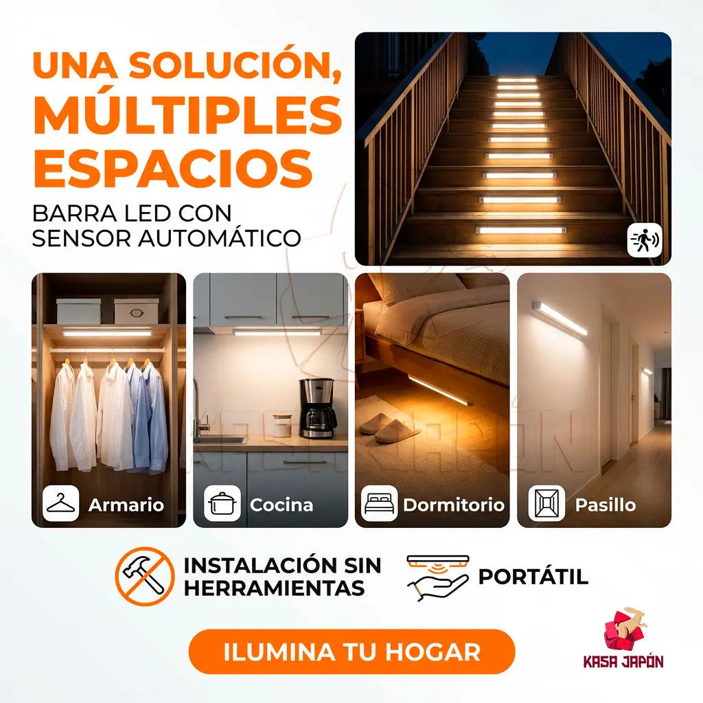 💡✨Lampara Led🔋 con💡 Sensor de Movimiento🚶‍♂️ Imagen secundaria del producto