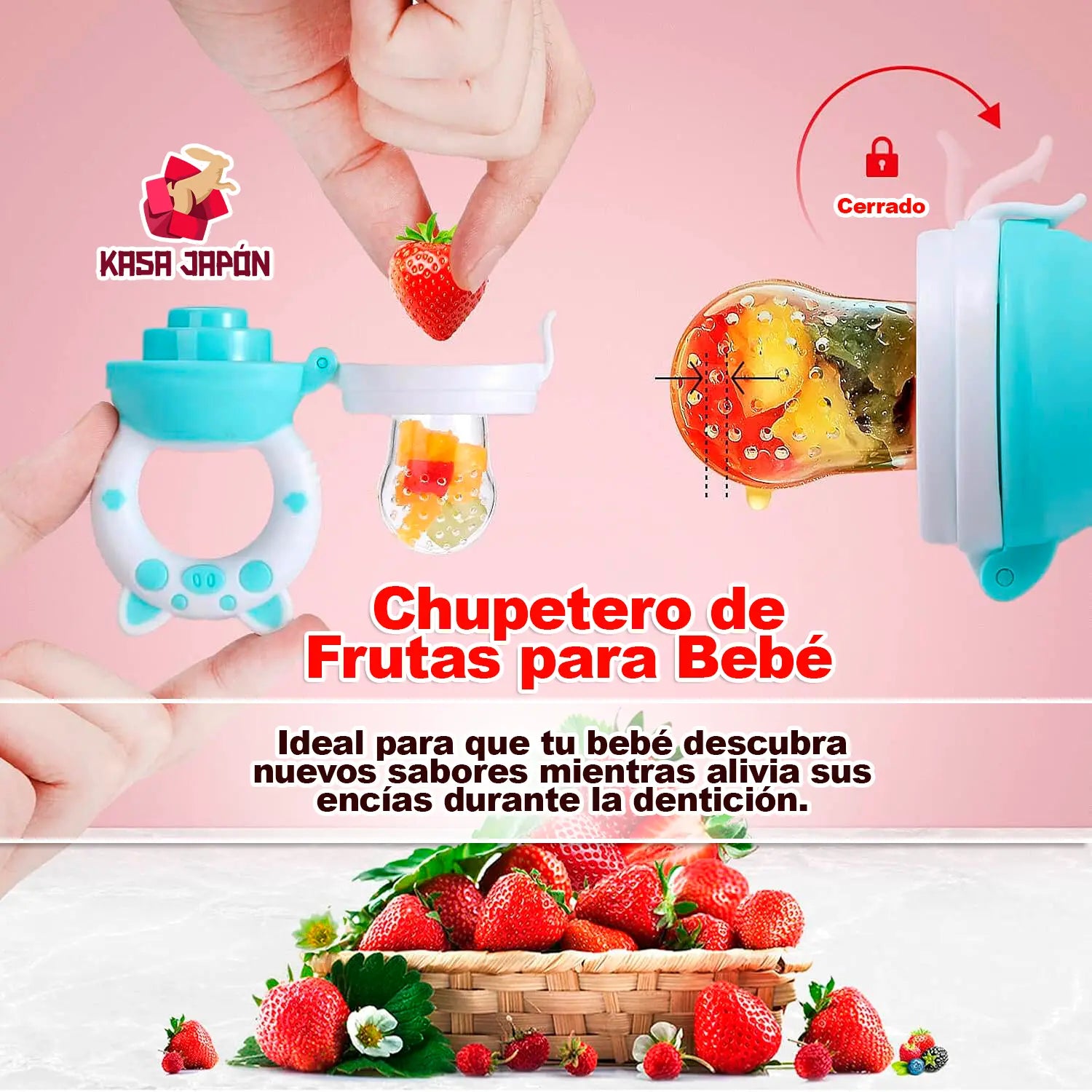 🍼 Chupón Alimentador para Bebé👶 Seguridad💛 y Diversión en Cada Mordida🍌 Imagen secundaria del producto