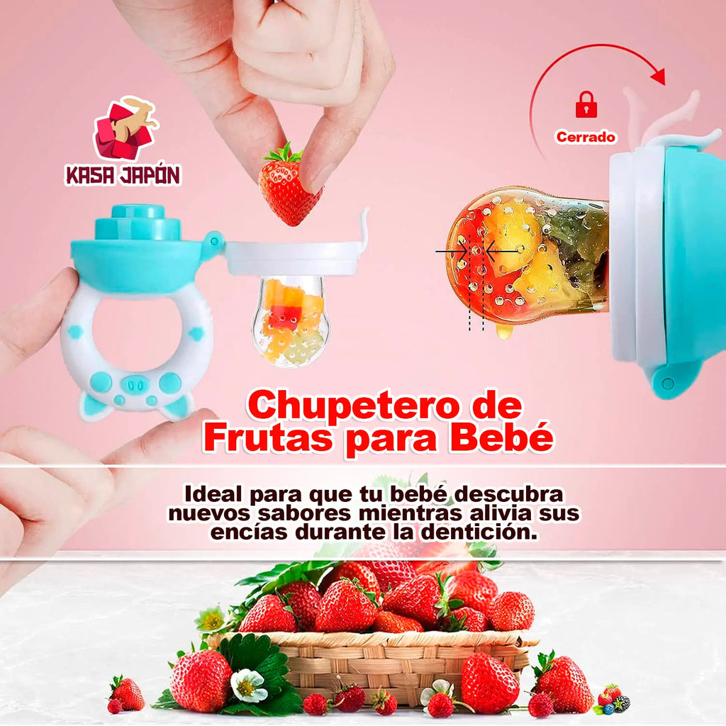 🍼 Chupón Alimentador para Bebé👶 Seguridad💛 y Diversión en Cada Mordida🍌