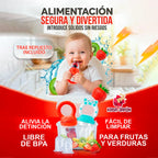 🍼 Chupón Alimentador para Bebé👶 Seguridad💛 y Diversión en Cada Mordida🍌