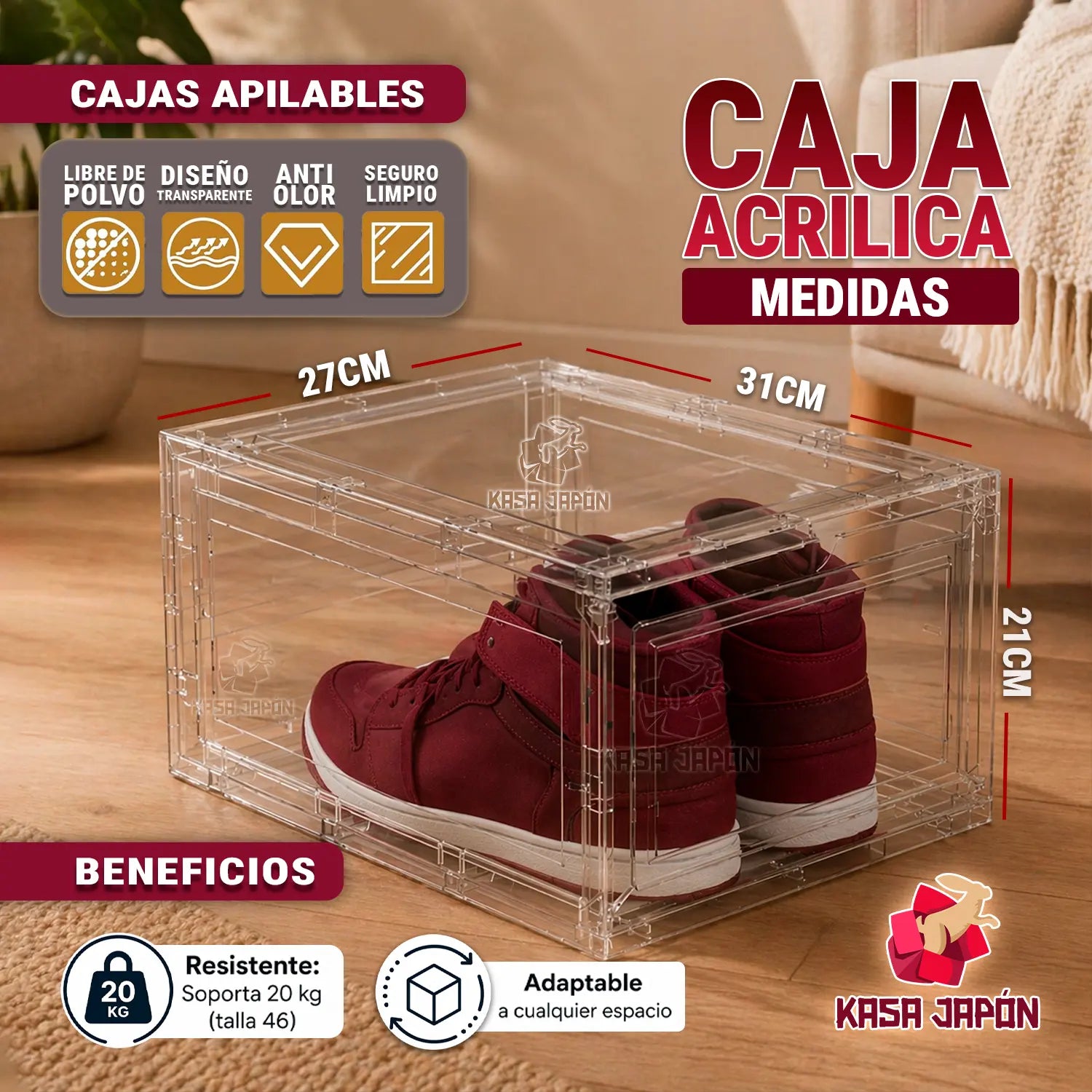 Organizador Acrilico INDIVIDUAL📦 Resistente💪Transparente Imagen principal del producto