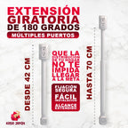 ⚡🔌 Extensión Giratoria 180°⚡ 🧩Ahorra Espacio🔗 Conecta Todo